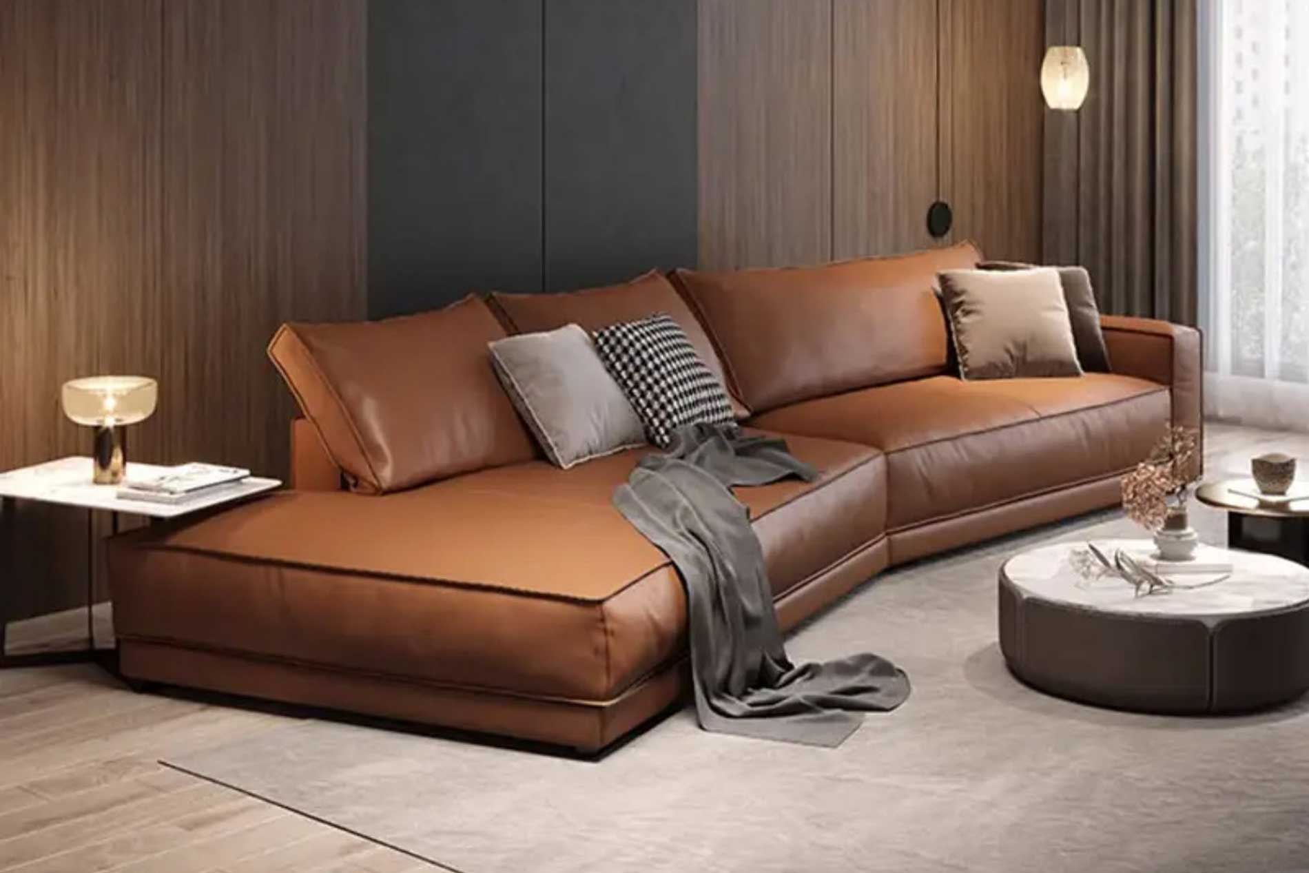 Sofa góc da thiết kế Italia TS246